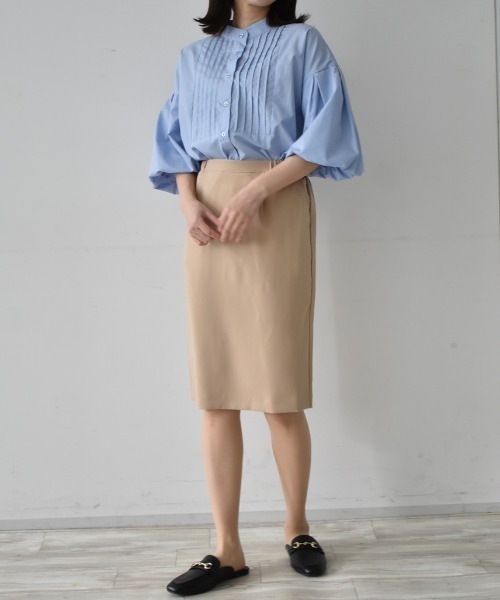 RANAN（ラナン）の「すっきりきれいめ美脚シルエット防シワストレッチタイトスカート（スカート・レディース・ライトグレー/ブラック/ベージュ/ネイビー/オフホワイト/ブラウン/モスグリーン/ライトベージュ/サーモンピンク/ロイヤルブルー/ピンク系その他・M/LL/L）」の17枚目の写真