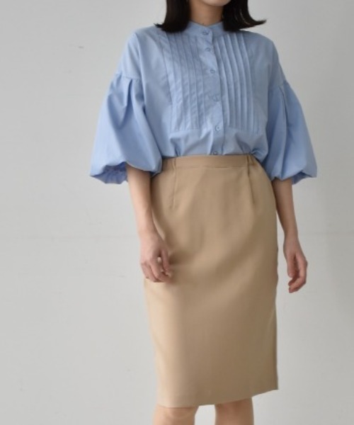 RANAN（ラナン）の「すっきりきれいめ美脚シルエット防シワストレッチタイトスカート（スカート・レディース・ライトグレー/ブラック/ベージュ/ネイビー/オフホワイト/ブラウン/モスグリーン/ライトベージュ/サーモンピンク/ロイヤルブルー/ピンク系その他・M/LL/L）」の16枚目の写真