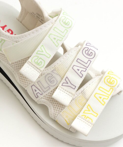 algy（アルジー）の「(レ）ロゴベルトカジュアルサンダル（サンダル・キッズ・ブラック/オフホワイト・24/22/20/21/23）」の7枚目の写真