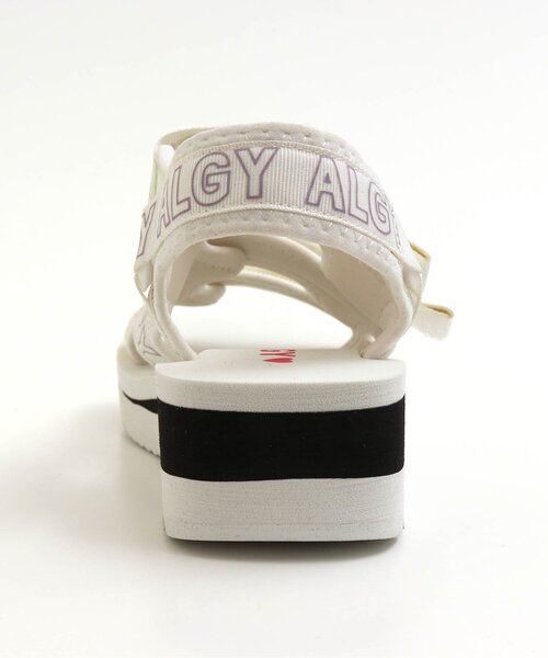 algy（アルジー）の「(レ）ロゴベルトカジュアルサンダル（サンダル・キッズ・ブラック/オフホワイト・24/22/20/21/23）」の9枚目の写真