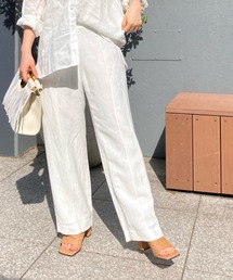 RIVE DROITE | レーヨン麻ポプリンピンタックセミワイドパンツ(その他パンツ)