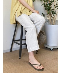 RIVE DROITE（リヴドロワ）の「レーヨン麻ポプリンピンタックセミワイドパンツ（その他パンツ）」