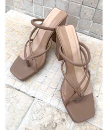 RESEXXY | 配色セットバックヒールサンダル(サンダル)