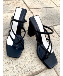 RESEXXY | 配色セットバックヒールサンダル(サンダル)