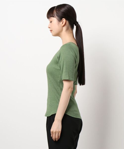 LOWRYS FARM(ローリーズファーム)の「メランジパイピング5S 945295(Tシャツ/カットソー・レディース・ブラック/パープル/グリーン/アイボリー・FREE)」の16枚目の写真