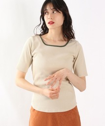 LOWRYS FARM | メランジパイピング５Ｓ　945295(Tシャツ/カットソー)