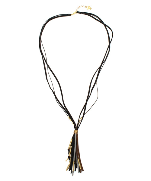 チャイハネ（チャイハネ）の「【チャイハネ】フレーザネックレス（ネックレス・レディース・パープル/ブラック/ベージュ/グリーン×オレンジ・FREE）」の16枚目の写真