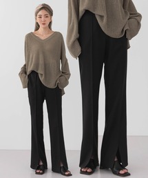 UNE MANSION | [UNEORIGINAL]フロントスリットブーツカットパンツ(スラックス)