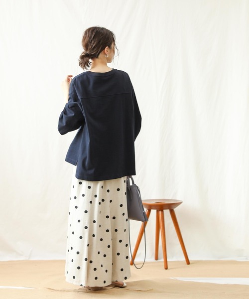 Gready Brilliant(グレディブリリアン)の「SANDIEGO5分袖(Tシャツ/カットソー・レディース・ブラウン/ダークネイビー・38)」の22枚目の写真