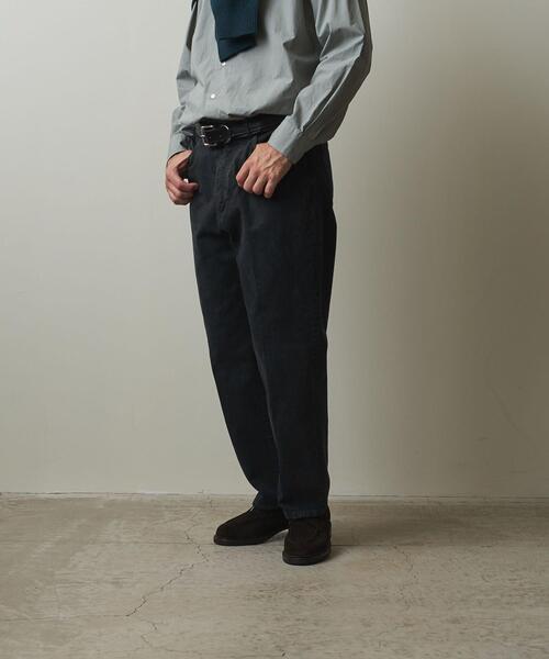 Steven Alan(スティーブンアラン)の「<Steven Alan> O/DY 13.5oz DENIM 5P BAGGY TAPERED PANTS/デニムパンツ(デニムパンツ・メンズ・ダークブラウン/ダークグレー・S/M/L/XL)」の12枚目の写真