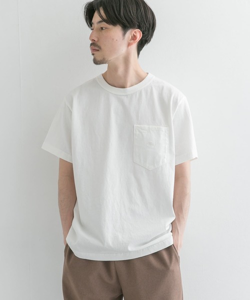 THE NORTH FACE PURPLE LABEL(ザ ノースフェイス パープルレーベル)の「THE NORTH FACE PURPLE LABEL 7OZ H/S POCKET T-SHIRT(Tシャツ/カットソー・メンズ・グレー/オフホワイト/オリーブ・MEDIUM/LARGE)」の8枚目の写真