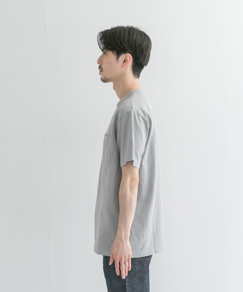 THE NORTH FACE PURPLE LABEL(ザ ノースフェイス パープルレーベル)の「THE NORTH FACE PURPLE LABEL 7OZ H/S POCKET T-SHIRT(Tシャツ/カットソー・メンズ・グレー/オフホワイト/オリーブ・MEDIUM/LARGE)」の11枚目の写真