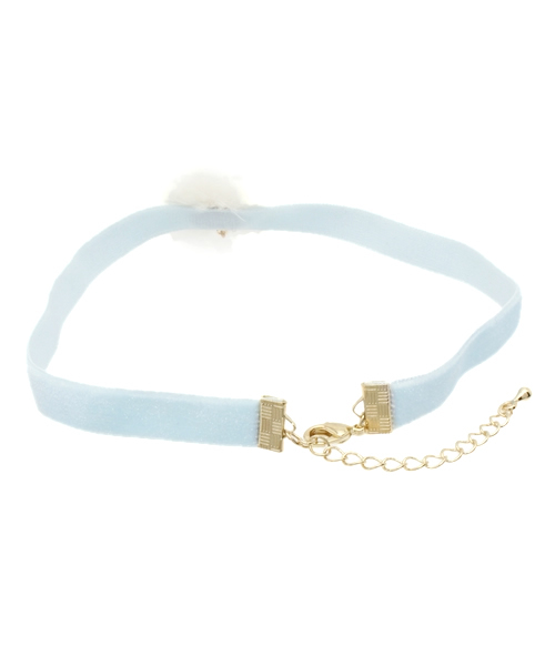 WEGO（ウィゴー）の「WEGO/ミンクスワンチョーカー（ネックレス・レディース・ホワイト/サックスブルー/ピンク・FREE）」の5枚目の写真