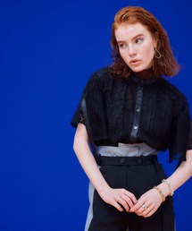 UNITED TOKYO | キルトパターンラッセルレースシャツ(シャツ/ブラウス)