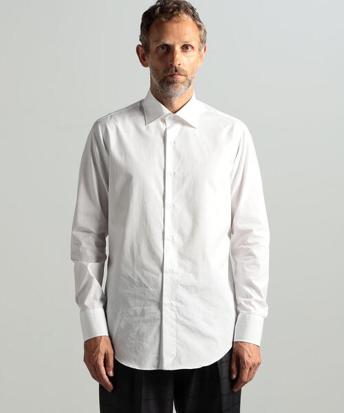 TOMORROWLAND (トゥモローランド)の「コットンポプリン セミワイドカラードレスシャツ(シャツ/ブラウス・メンズ・ホワイト/ライトブルー/ベージュ・40/38/39/41/42/37)」の5枚目の写真
