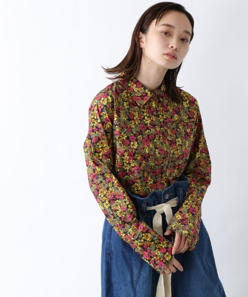 JEANASIS(ジーナシス)の「ムジガラロングレギュラーシャツ/958376(シャツ/ブラウス・レディース・ホワイト/ピンク/イエロー系その他/グレー系その他・FREE)」の3枚目の写真