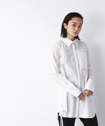 JEANASIS | ムジガラロングレギュラーシャツ/958376(シャツ/ブラウス)
