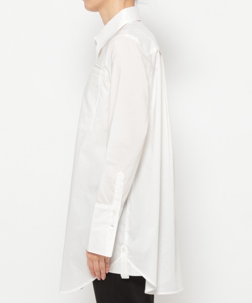 JEANASIS(ジーナシス)の「ムジガラロングレギュラーシャツ/958376(シャツ/ブラウス・レディース・ホワイト/ピンク/イエロー系その他/グレー系その他・FREE)」の15枚目の写真