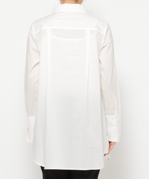 JEANASIS(ジーナシス)の「ムジガラロングレギュラーシャツ/958376(シャツ/ブラウス・レディース・ホワイト/ピンク/イエロー系その他/グレー系その他・FREE)」の19枚目の写真