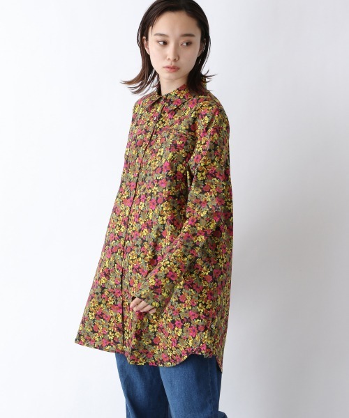 JEANASIS(ジーナシス)の「ムジガラロングレギュラーシャツ/958376(シャツ/ブラウス・レディース・ホワイト/ピンク/イエロー系その他/グレー系その他・FREE)」の21枚目の写真