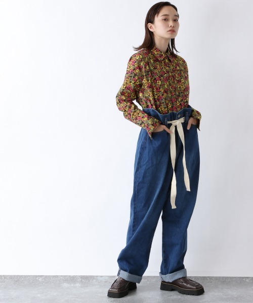 JEANASIS(ジーナシス)の「ムジガラロングレギュラーシャツ/958376(シャツ/ブラウス・レディース・ホワイト/ピンク/イエロー系その他/グレー系その他・FREE)」の22枚目の写真