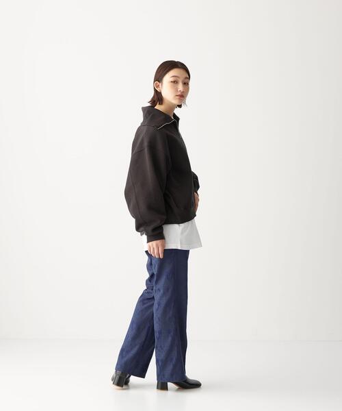 CITEN（シテン）の「＜CITEN（シテン）＞ジャカード フレア イージー パンツ（その他パンツ・レディース・ネイビー/ベージュ・FREE）」の6枚目の写真