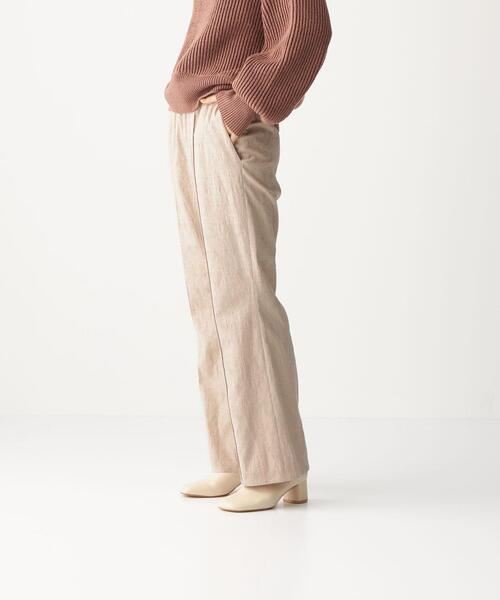 CITEN（シテン）の「＜CITEN（シテン）＞ジャカード フレア イージー パンツ（その他パンツ・レディース・ネイビー/ベージュ・FREE）」の7枚目の写真