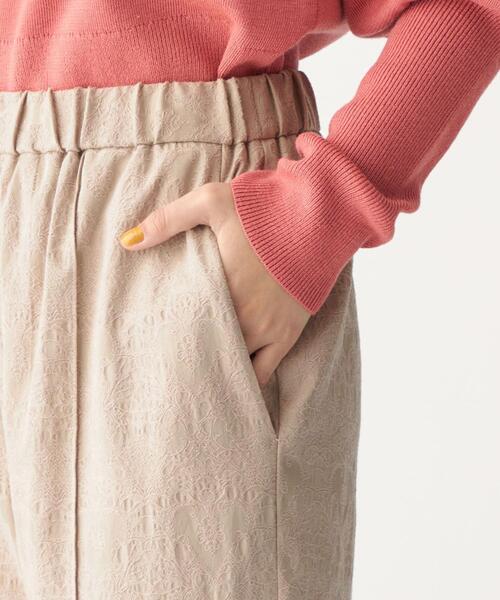 CITEN（シテン）の「＜CITEN（シテン）＞ジャカード フレア イージー パンツ（その他パンツ・レディース・ネイビー/ベージュ・FREE）」の19枚目の写真