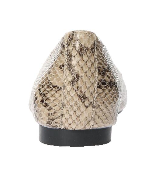 CRAFT STANDARD BOUTIQUE（クラフトスタンダードブティック）の「オブリークトゥーフラットシューズ　＊（バレエシューズ・レディース・パイソン/ブラック/アイボリー/ブラウン・S/M/L）」の16枚目の写真