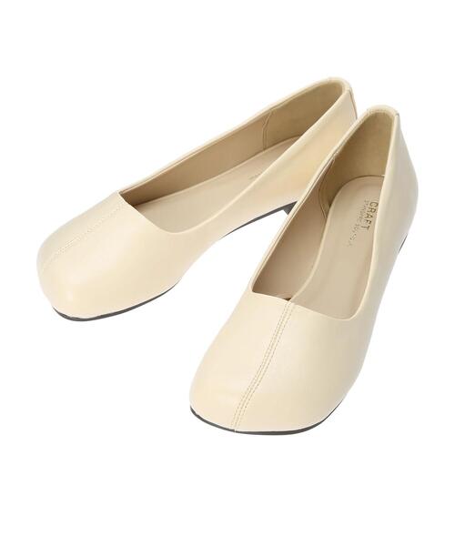 CRAFT STANDARD BOUTIQUE（クラフトスタンダードブティック）の「オブリークトゥーフラットシューズ　＊（バレエシューズ・レディース・パイソン/ブラック/アイボリー/ブラウン・S/M/L）」の21枚目の写真