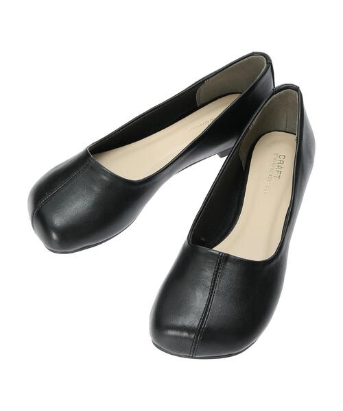 CRAFT STANDARD BOUTIQUE（クラフトスタンダードブティック）の「オブリークトゥーフラットシューズ　＊（バレエシューズ・レディース・パイソン/ブラック/アイボリー/ブラウン・S/M/L）」の22枚目の写真