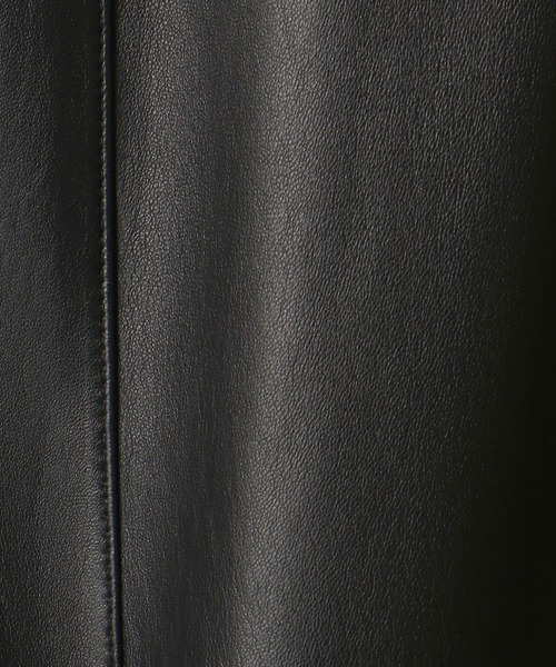 NICOLE CLUB FOR MEN（ニコルクラブフォーメン）の「【21年モデル WEB限定再販売】ラムレザーシングルライダースジャケット（ライダースジャケット・メンズ・ネイビー/ライトグレー系/ブラック/オレンジ・M/L/LL）」の18枚目の写真