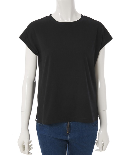 fifth（フィフス）の「フレンチスリーブベーシックTシャツ（Tシャツ/カットソー・レディース・ブルー/ブラック/グレイッシュベージュ/ホワイト・MEDIUM）」の7枚目の写真