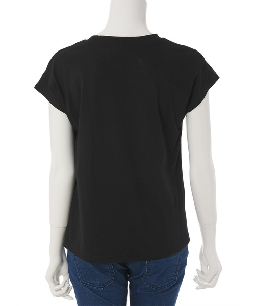 fifth（フィフス）の「フレンチスリーブベーシックTシャツ（Tシャツ/カットソー・レディース・ブルー/ブラック/グレイッシュベージュ/ホワイト・MEDIUM）」の15枚目の写真