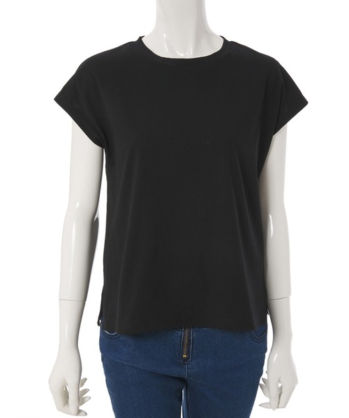 fifth（フィフス）の「フレンチスリーブベーシックTシャツ（Tシャツ/カットソー・レディース・ブルー/ブラック/グレイッシュベージュ/ホワイト・MEDIUM）」の13枚目の写真