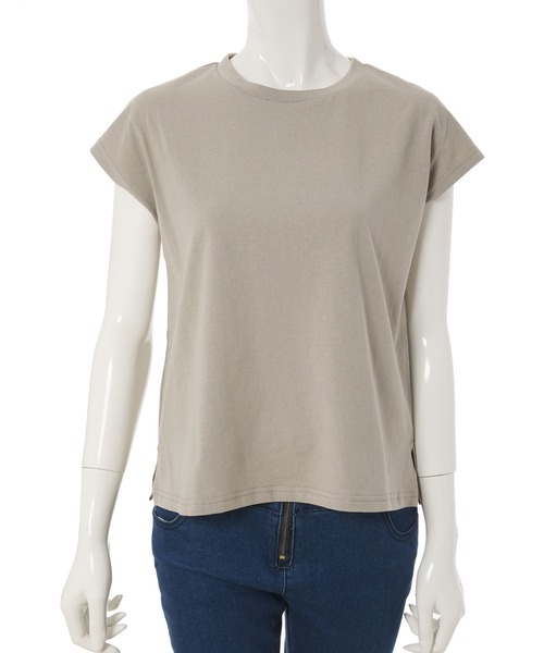 fifth（フィフス）の「フレンチスリーブベーシックTシャツ（Tシャツ/カットソー・レディース・ブルー/ブラック/グレイッシュベージュ/ホワイト・MEDIUM）」の8枚目の写真