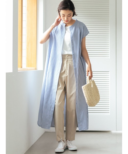 fifth（フィフス）の「フレンチスリーブベーシックTシャツ（Tシャツ/カットソー・レディース・ブルー/ブラック/グレイッシュベージュ/ホワイト・MEDIUM）」の17枚目の写真