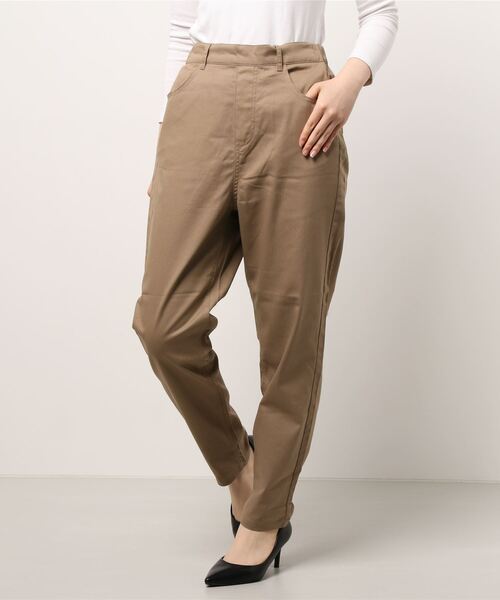 Samansa Mos2（サマンサ モスモス）の「細見えラインテーパードパンツ（その他パンツ・レディース・ベージュ/ピンク/チャコール・ﾌﾘ-）」の6枚目の写真
