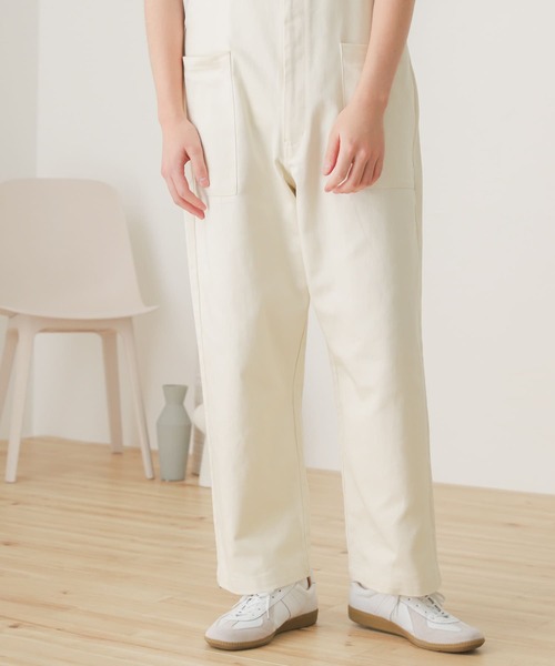 SENSE OF PLACE by URBAN RESEARCH(センスオブプレイスバイアーバンリサーチ)の「カツラギオーバーオール(サロペット/オーバーオール・メンズ・アイボリー/チャコールグレー・LARGE/MEDIUM)」の8枚目の写真