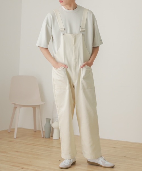 SENSE OF PLACE by URBAN RESEARCH(センスオブプレイスバイアーバンリサーチ)の「カツラギオーバーオール(サロペット/オーバーオール・メンズ・アイボリー/チャコールグレー・LARGE/MEDIUM)」の18枚目の写真