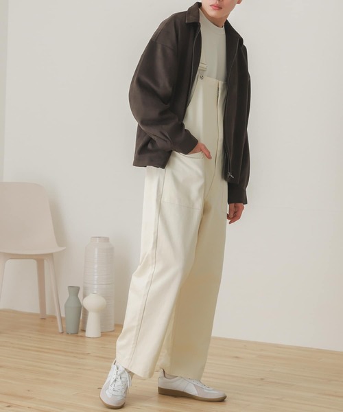 SENSE OF PLACE by URBAN RESEARCH(センスオブプレイスバイアーバンリサーチ)の「カツラギオーバーオール(サロペット/オーバーオール・メンズ・アイボリー/チャコールグレー・LARGE/MEDIUM)」の22枚目の写真