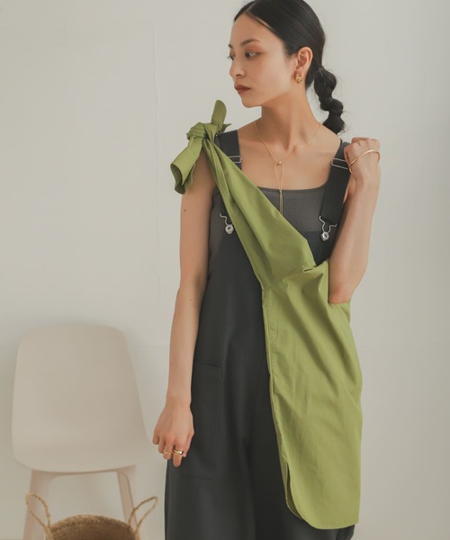 SENSE OF PLACE by URBAN RESEARCH(センスオブプレイスバイアーバンリサーチ)の「カツラギオーバーオール(サロペット/オーバーオール・メンズ・アイボリー/チャコールグレー・LARGE/MEDIUM)」の9枚目の写真