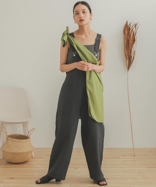 SENSE OF PLACE by URBAN RESEARCH(センスオブプレイスバイアーバンリサーチ)の「カツラギオーバーオール(サロペット/オーバーオール・メンズ・アイボリー/チャコールグレー・LARGE/MEDIUM)」の16枚目の写真