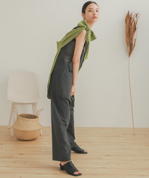 SENSE OF PLACE by URBAN RESEARCH(センスオブプレイスバイアーバンリサーチ)の「カツラギオーバーオール(サロペット/オーバーオール・メンズ・アイボリー/チャコールグレー・LARGE/MEDIUM)」の13枚目の写真