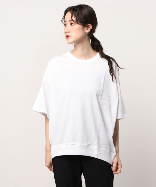 Munich(ミューニック)の「Munich(ミューニック)プレミアムコットンジャージー バックタックプルオーバー(Tシャツ/カットソー・レディース・ホワイト・FREE)」の7枚目の写真