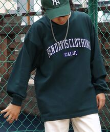 【BEN DAVIS(ベンデイビス)】≪NAVAL別注≫ FRONT LOGO WAPPEN HEAVY LONG SLEEVE T / フロント ロゴワッペン ヘビーウェイト ロンT