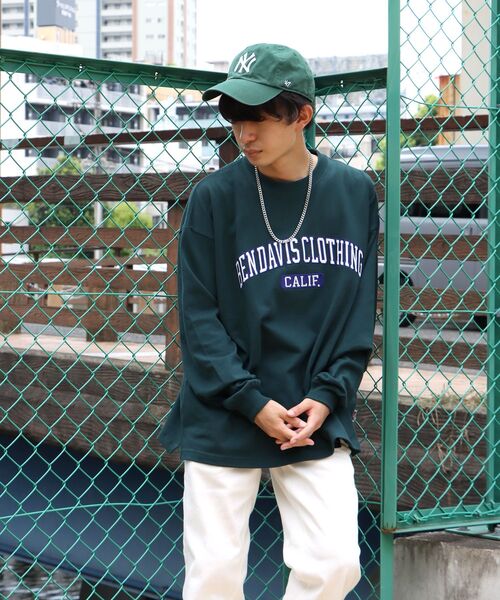 BEN DAVIS(ベンデイビス)の「【BEN DAVIS(ベンデイビス)】≪NAVAL別注≫ FRONT LOGO WAPPEN HEAVY LONG SLEEVE T / フロント ロゴワッペン ヘビーウェイト ロンT(Tシャツ/カットソー・メンズ・グリーン系その他/ホワイト/ネイビー・MEDIUM/LARGE/X-LARGE)」の22枚目の写真