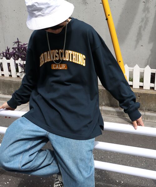 BEN DAVIS(ベンデイビス)の「【BEN DAVIS(ベンデイビス)】≪NAVAL別注≫ FRONT LOGO WAPPEN HEAVY LONG SLEEVE T / フロント ロゴワッペン ヘビーウェイト ロンT(Tシャツ/カットソー・メンズ・グリーン系その他/ホワイト/ネイビー・MEDIUM/LARGE/X-LARGE)」の19枚目の写真