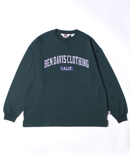 BEN DAVIS(ベンデイビス)の「【BEN DAVIS(ベンデイビス)】≪NAVAL別注≫ FRONT LOGO WAPPEN HEAVY LONG SLEEVE T / フロント ロゴワッペン ヘビーウェイト ロンT(Tシャツ/カットソー・メンズ・グリーン系その他/ホワイト/ネイビー・MEDIUM/LARGE/X-LARGE)」の11枚目の写真