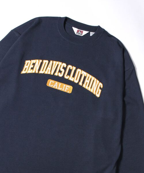 BEN DAVIS(ベンデイビス)の「【BEN DAVIS(ベンデイビス)】≪NAVAL別注≫ FRONT LOGO WAPPEN HEAVY LONG SLEEVE T / フロント ロゴワッペン ヘビーウェイト ロンT(Tシャツ/カットソー・メンズ・グリーン系その他/ホワイト/ネイビー・MEDIUM/LARGE/X-LARGE)」の20枚目の写真